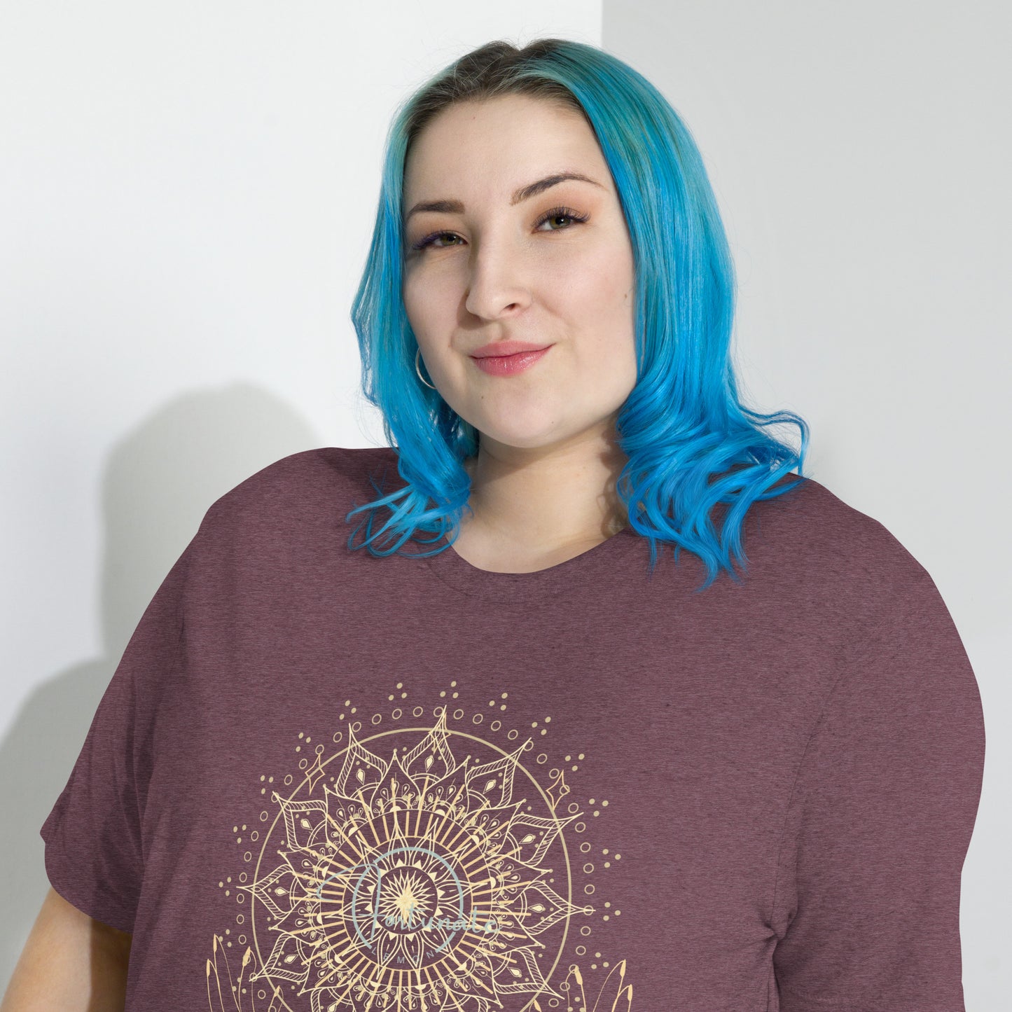 Glow Short sleeve t-shirt Maroon Triblend