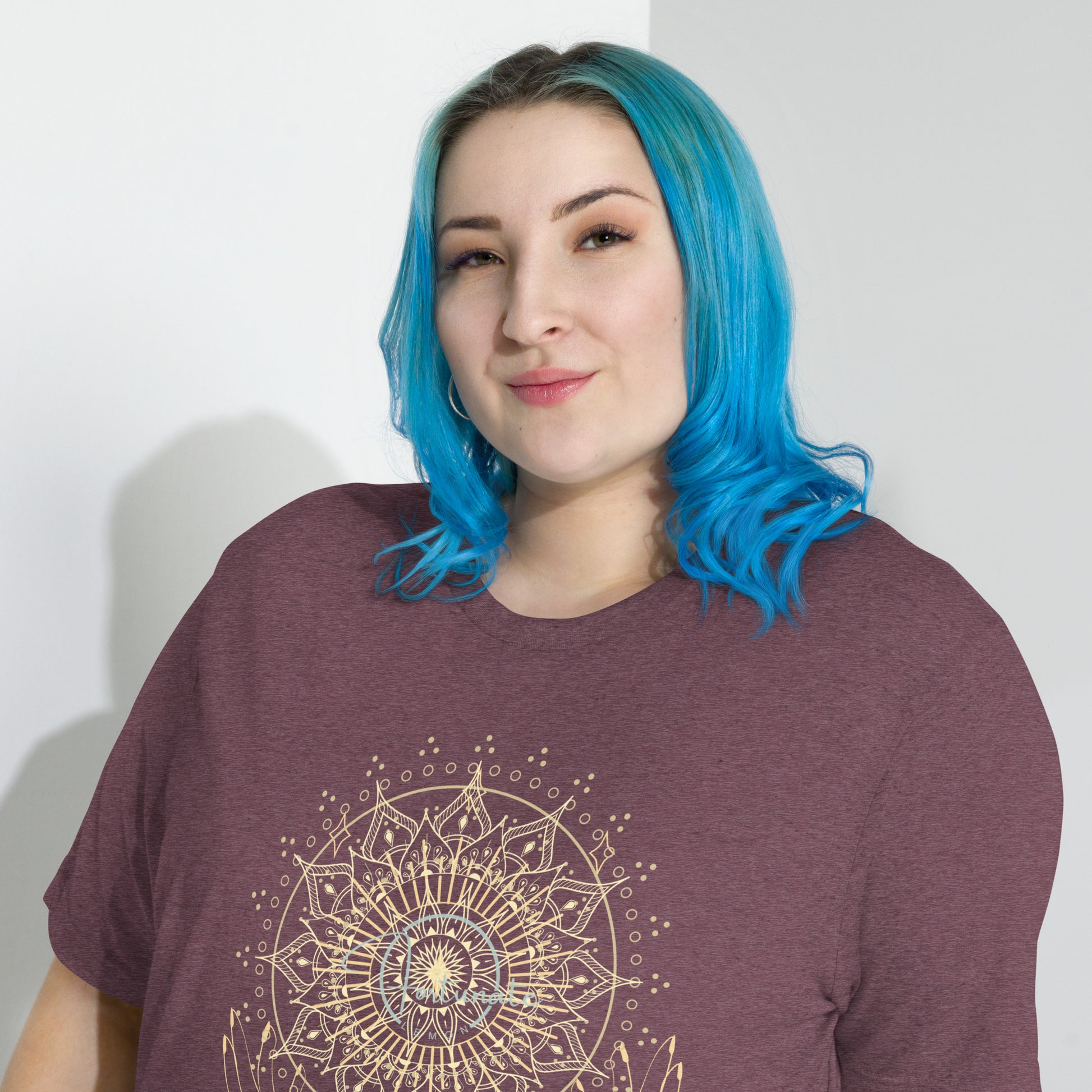 Glow Short sleeve t-shirt Maroon Triblend