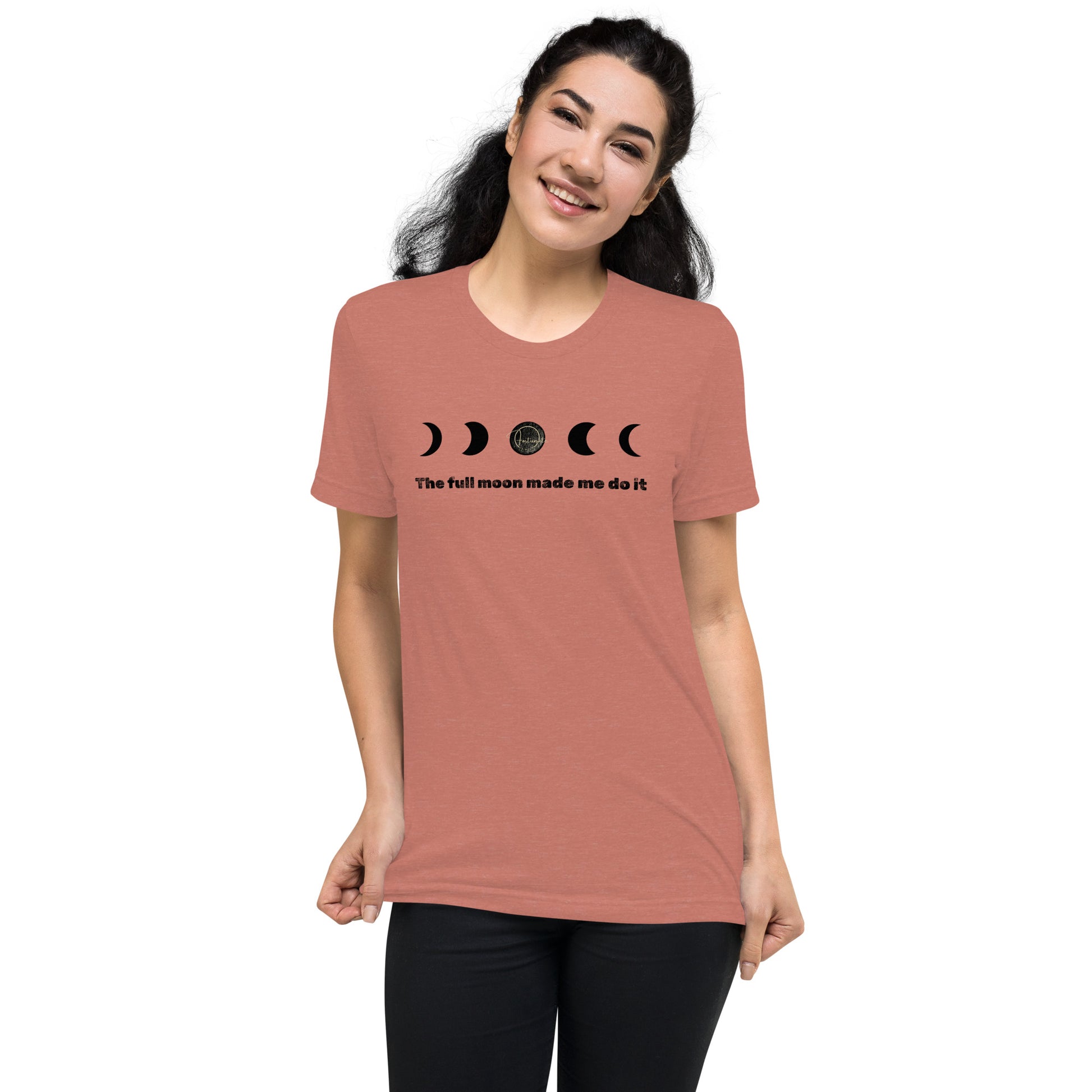 Full Moon Short sleeve t-shirt Mauve Triblend