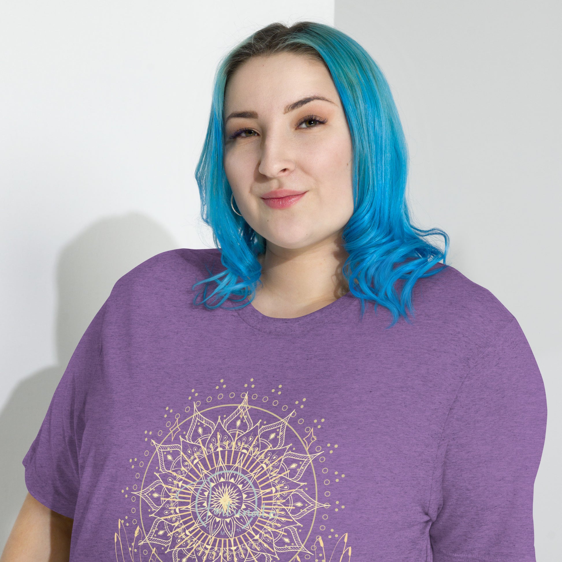 Glow Short sleeve t-shirt Purple Triblend