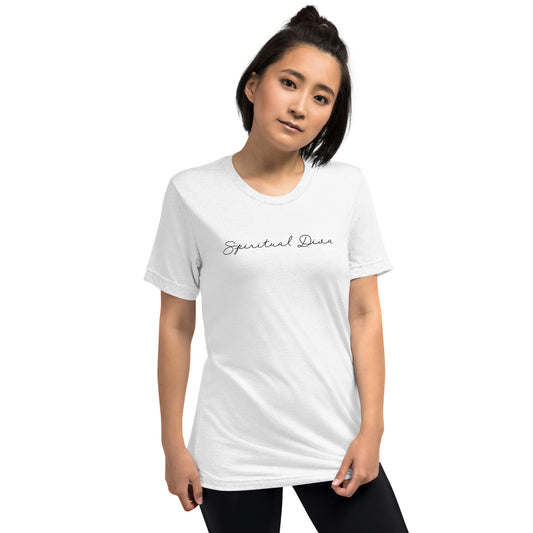 Spiritual Diva Short sleeve t-shirt Solid White Triblend
