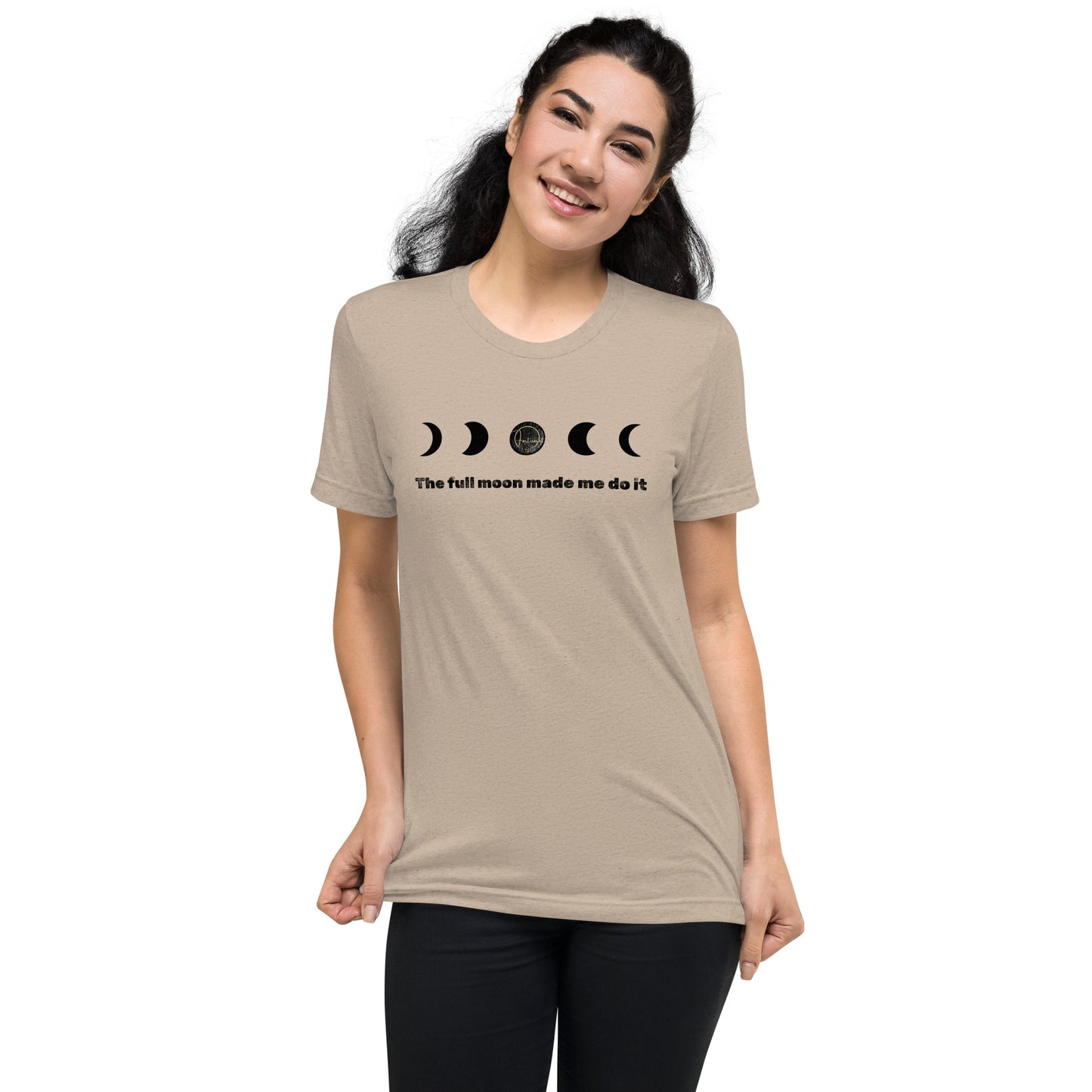 Full Moon Short sleeve t-shirt Tan Triblend