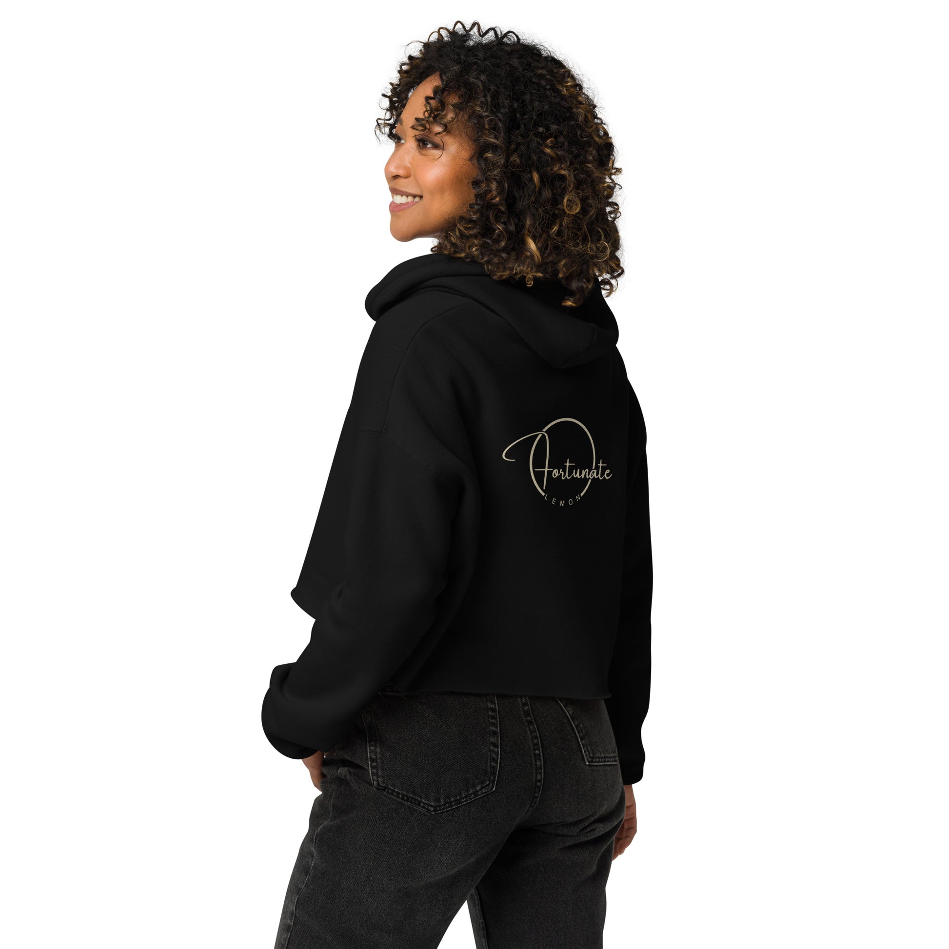 Meditate Crop Hoodie