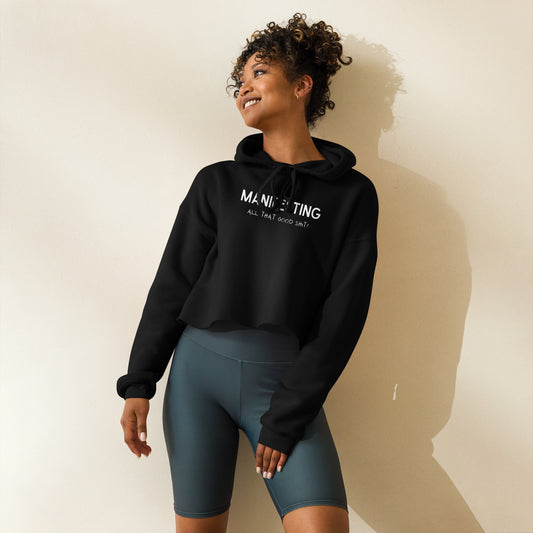 Manifesting Crop Hoodie 2XL