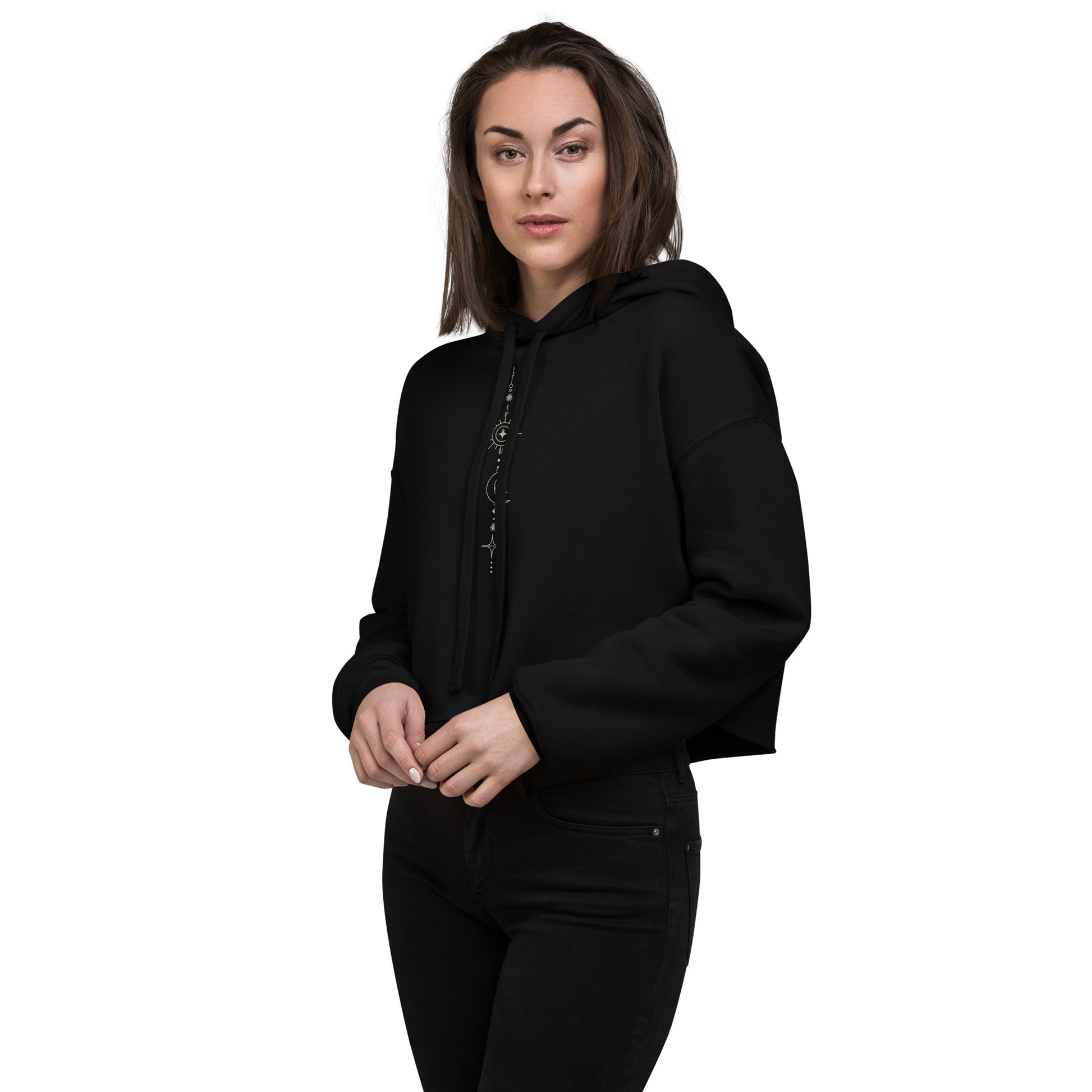 Moon and Sun Crop Hoodie