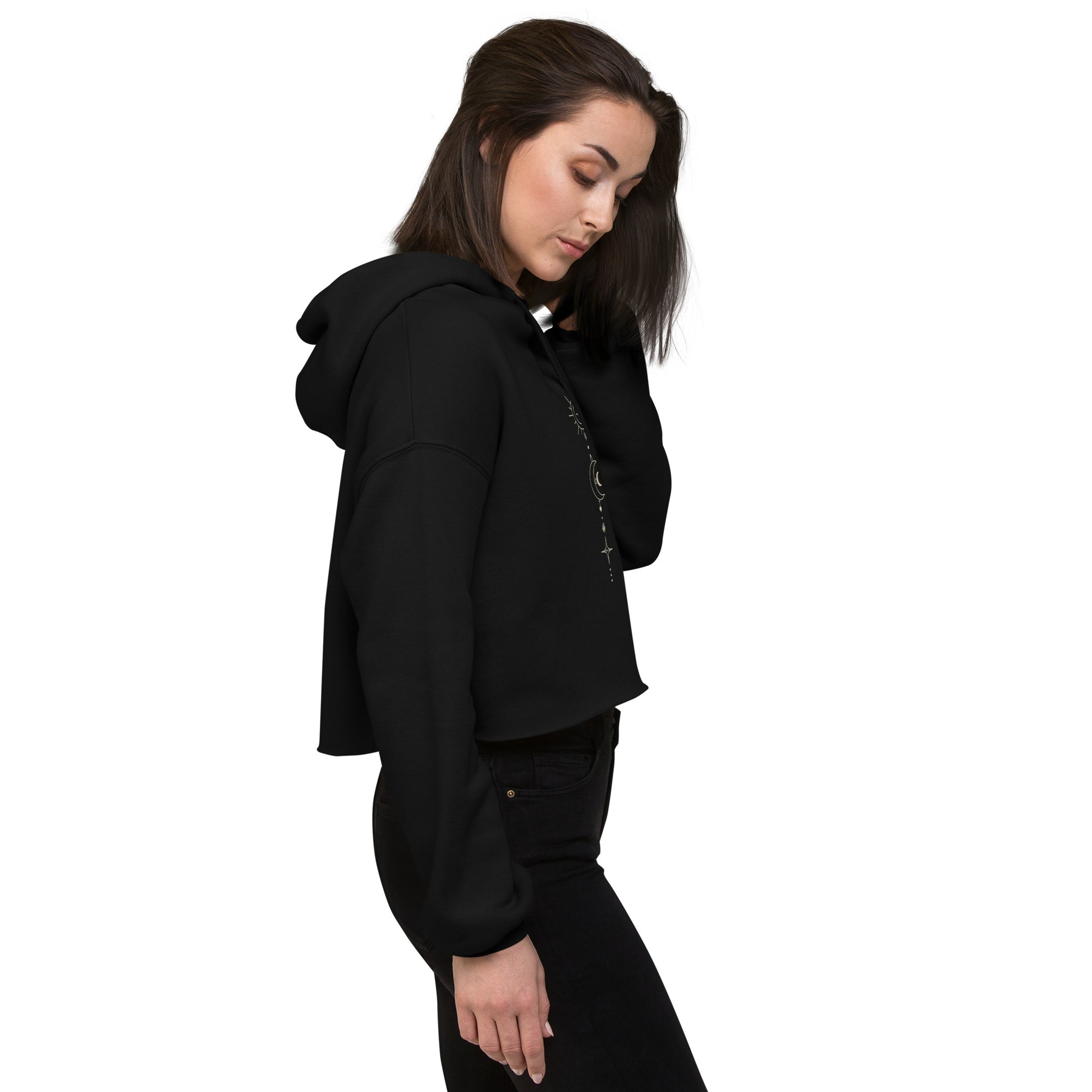 Moon and Sun Crop Hoodie