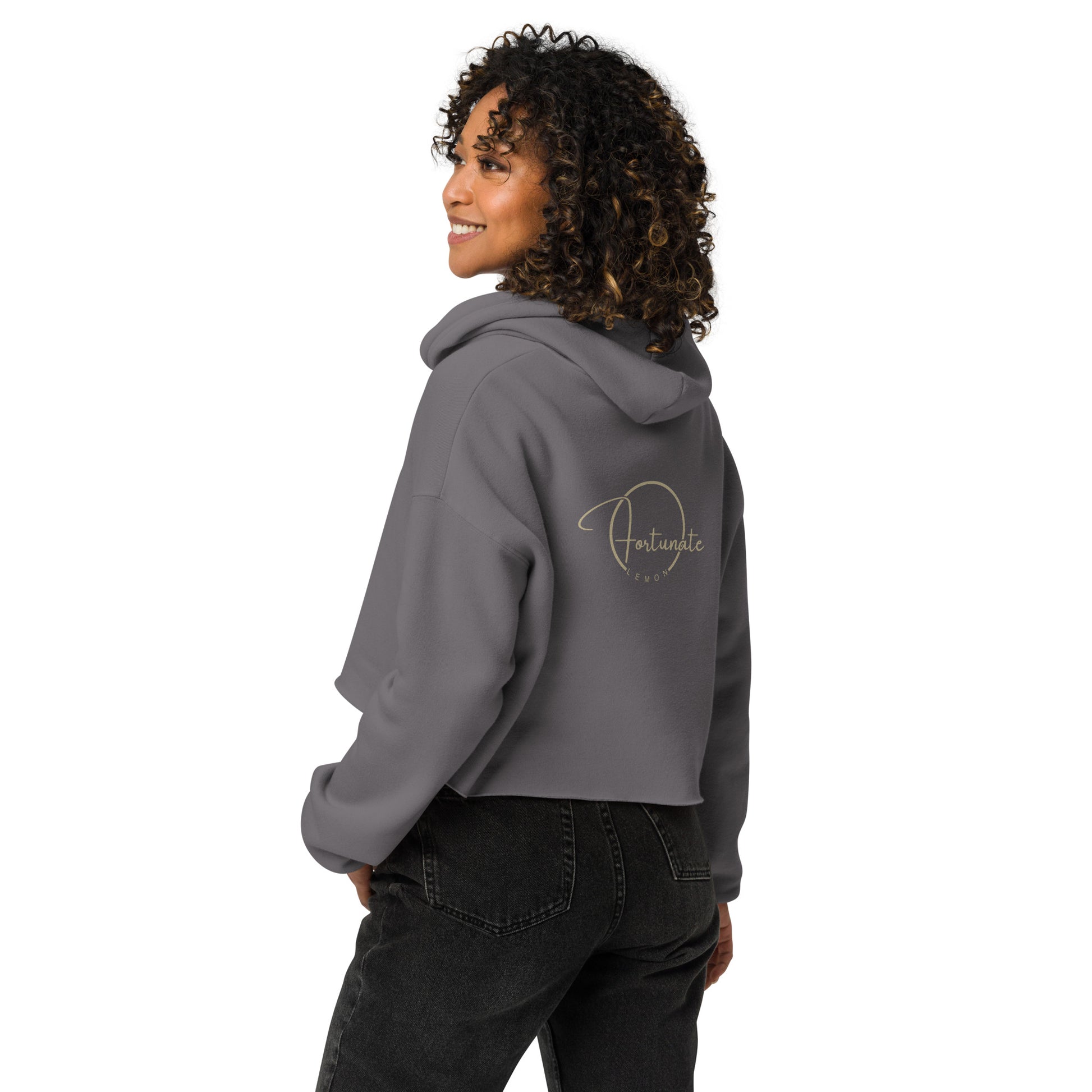 Meditate Crop Hoodie