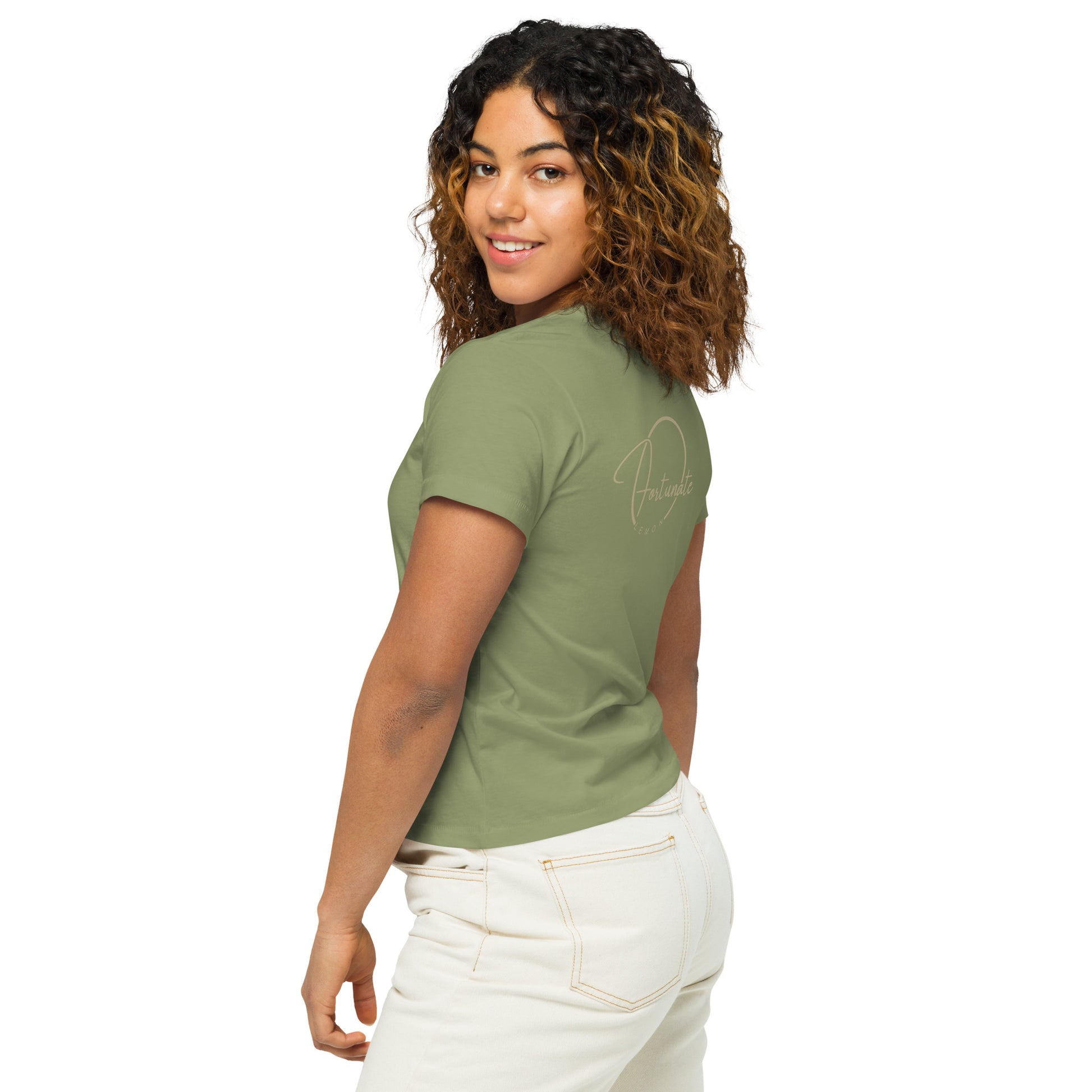You are Loved high-waisted t-shirt