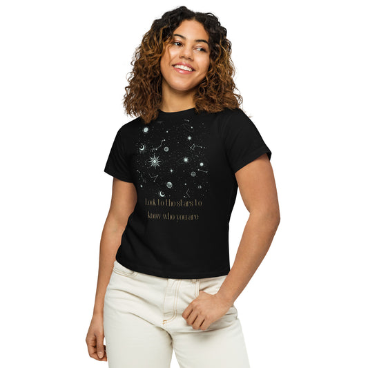 Look to the Stars Women’s high-waisted t-shirt - Fortunate Lemon Shop