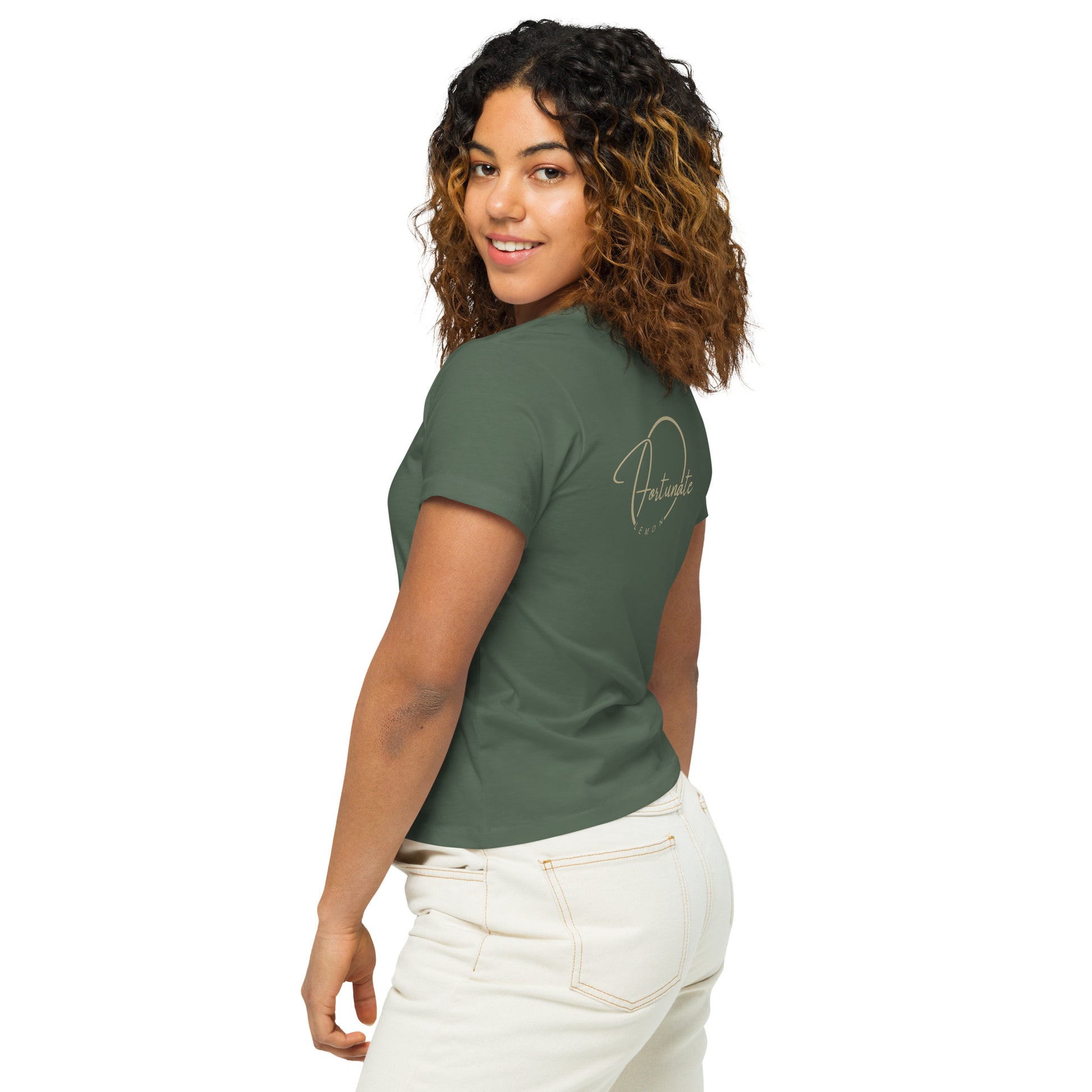You are Loved high-waisted t-shirt