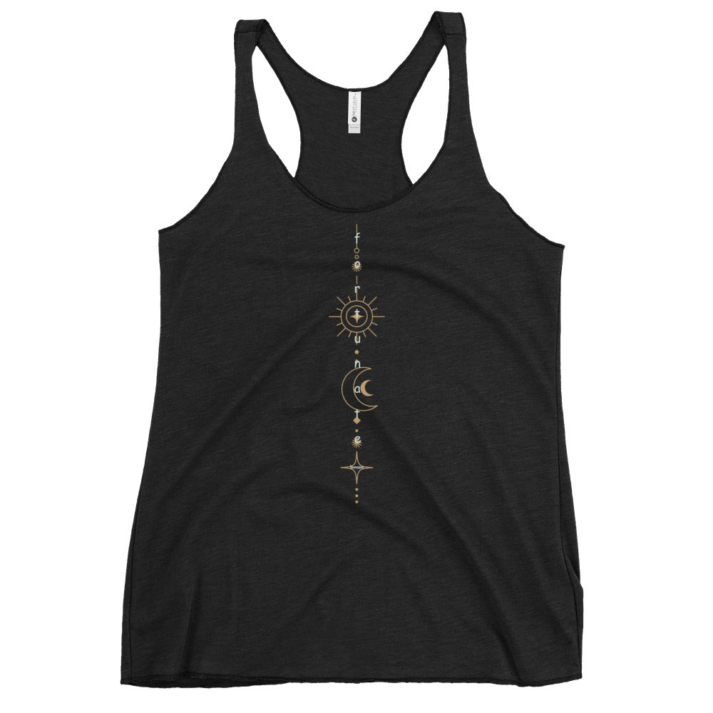 Sun and Moon Women's Racerback Tank - Fortunate Lemon Shop