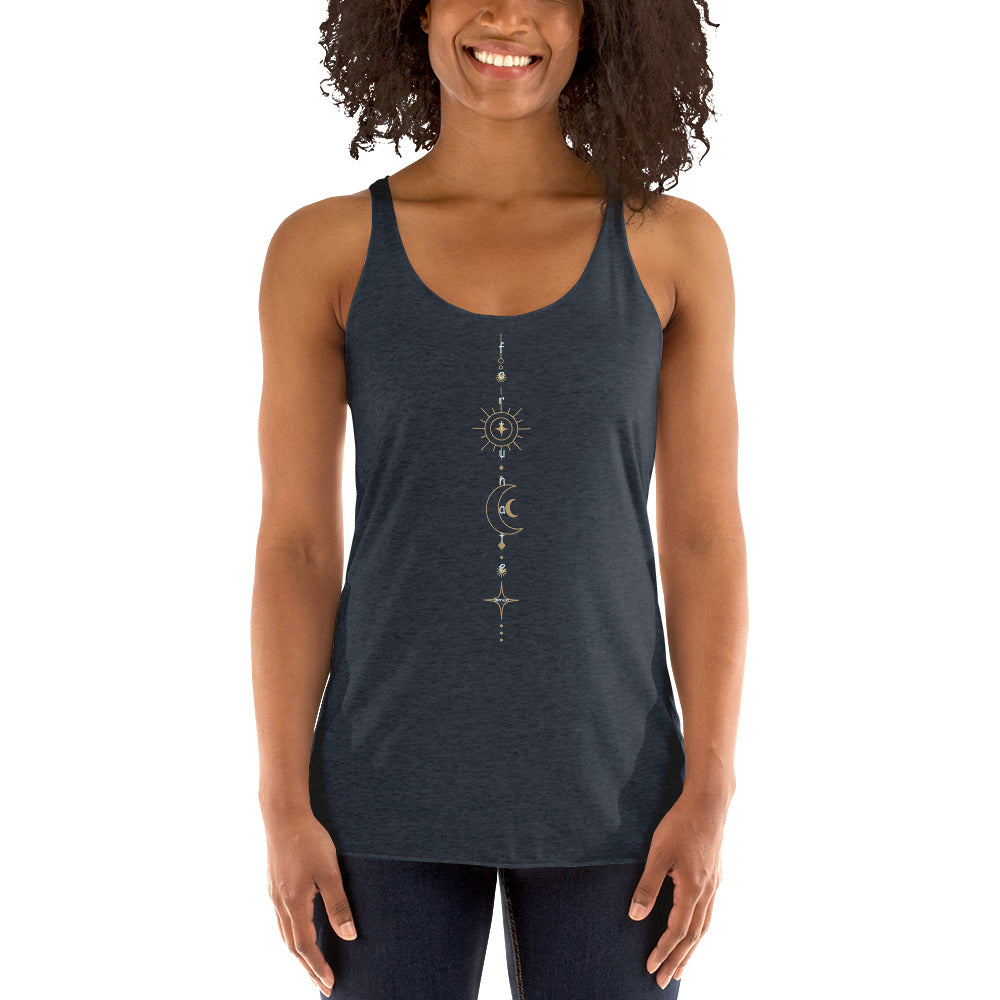 Sun and Moon Women's Racerback Tank - Fortunate Lemon Shop