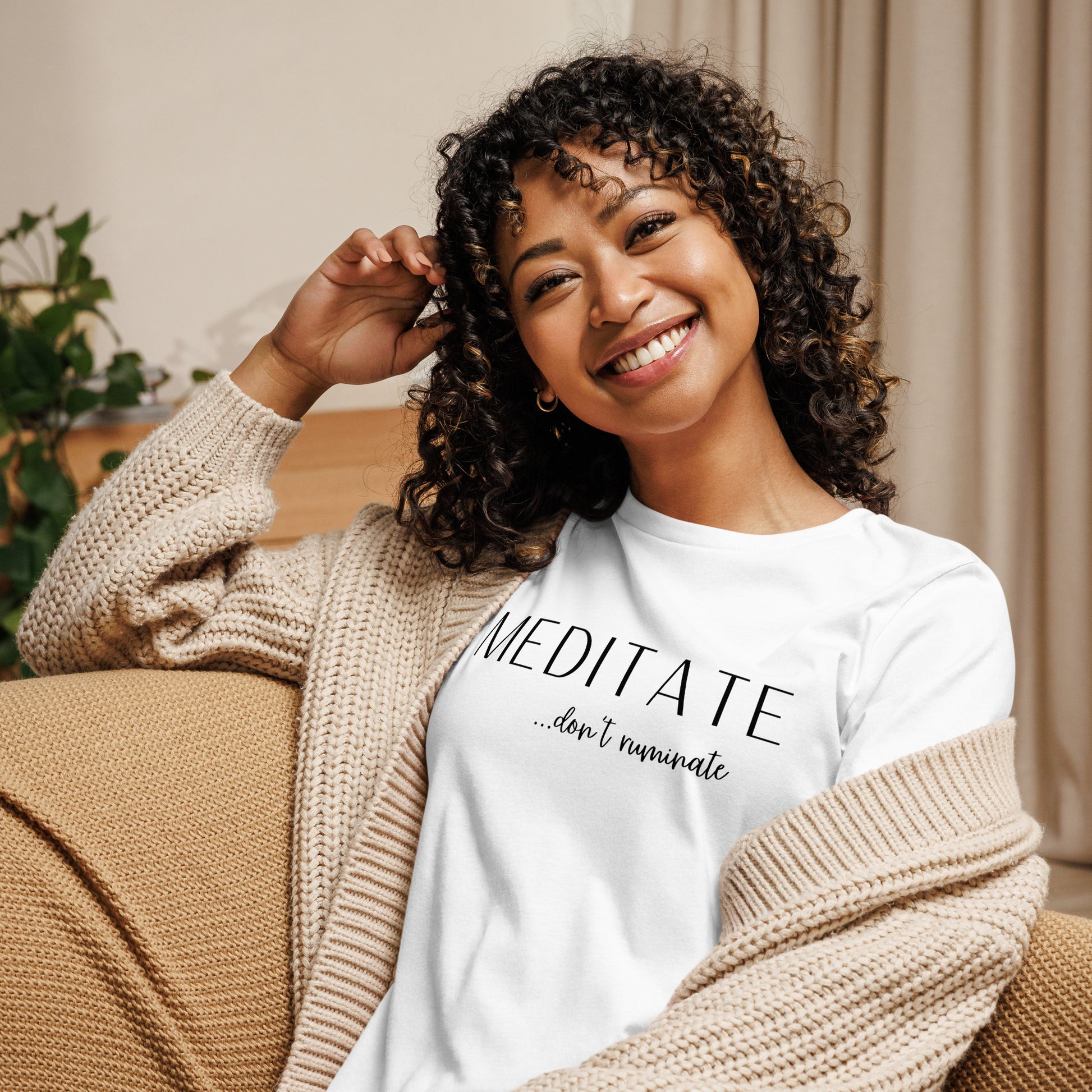 Meditate Relaxed T-Shirt - Fortunate Lemon Shop