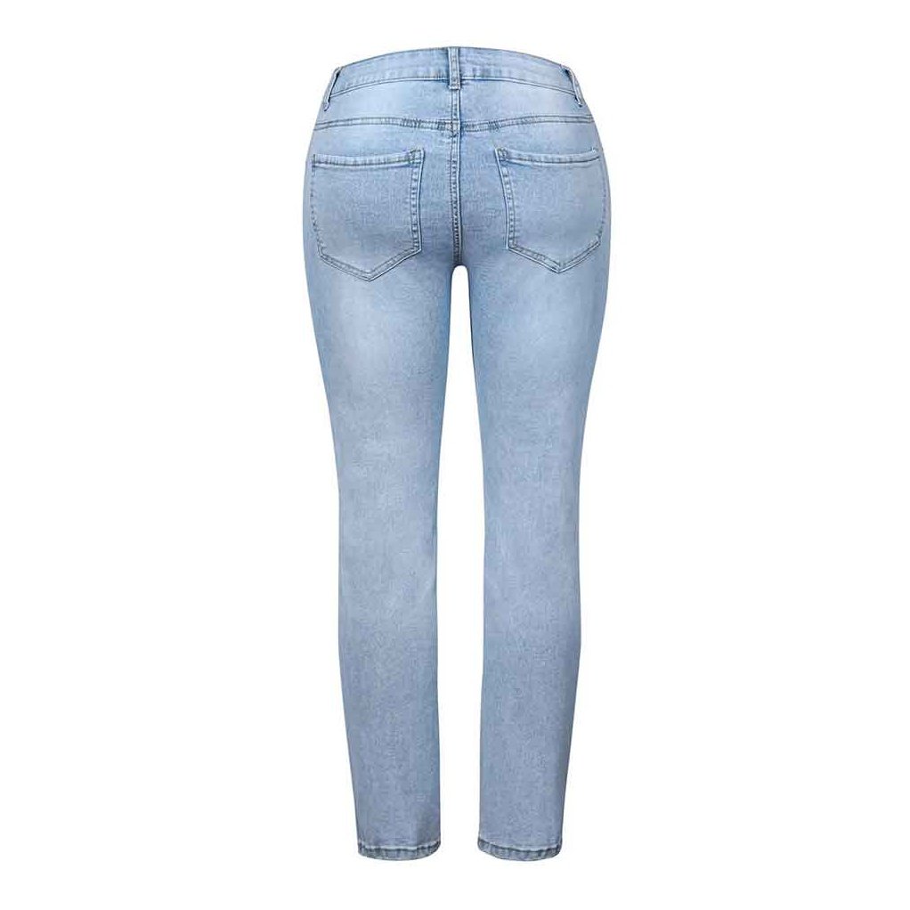 Casual Ripped Stretchy Skinny Jeans - Fortunate Lemon Shop