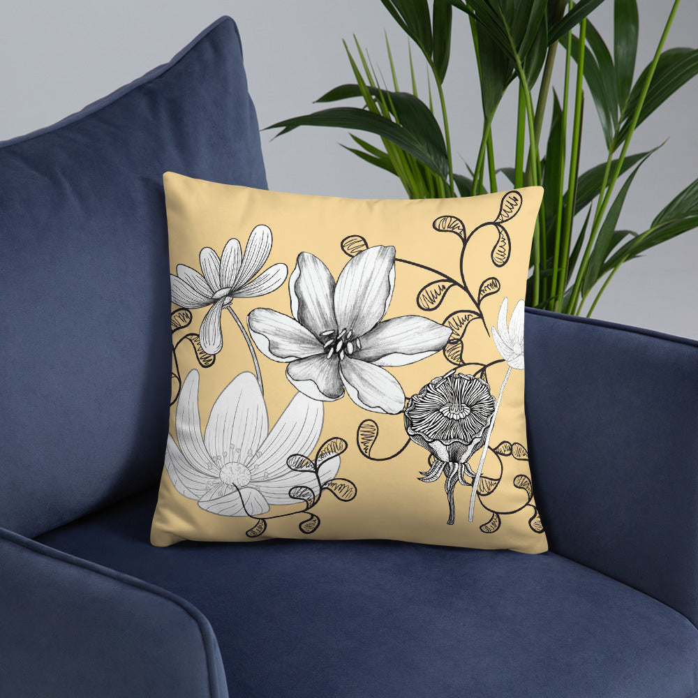 English Flower Pillow - Fortunate Lemon Shop