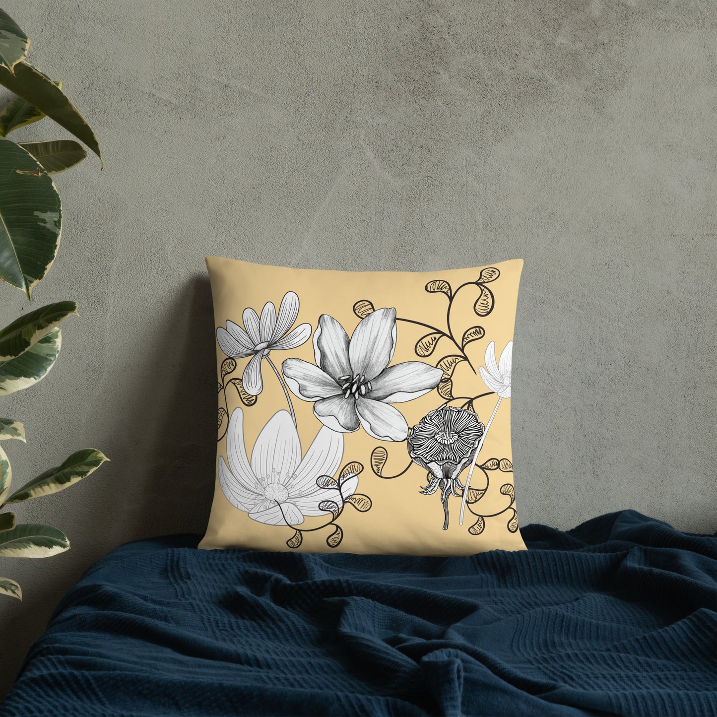 English Flower Pillow - Fortunate Lemon Shop