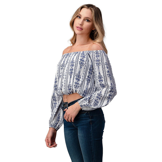 Off Shoulder Blouse Fashion Top - Fortunate Lemon Shop