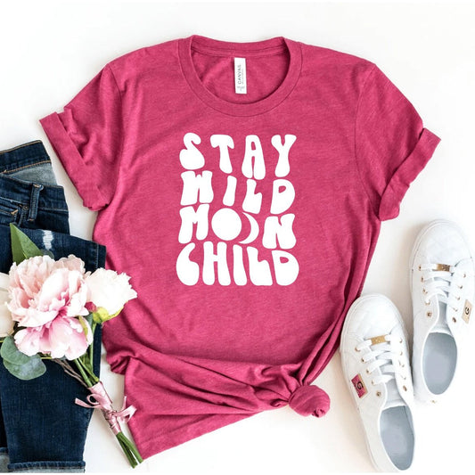 Stay Wild Moon Child T-shirt - Fortunate Lemon Shop